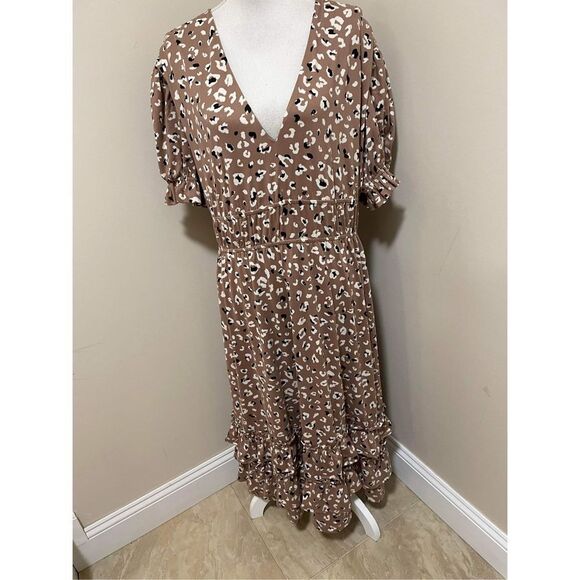 Anthropologie x Hutch Ria Ruffled Dress Size 1X - Picture 5 of 10